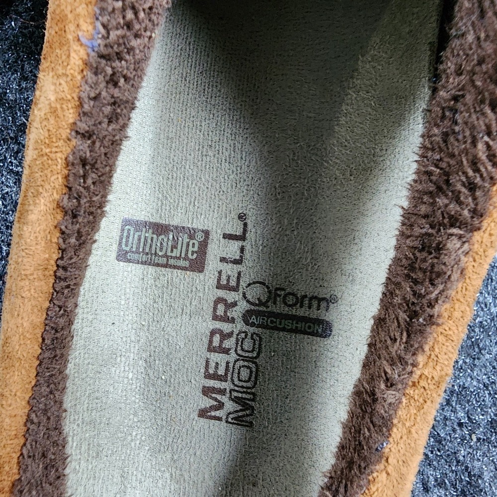 Merrell Oak Encore Mocs Womens 10.5 Brown Suede Felt Slip On Clogs J55926 - Picture 7 of 9